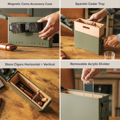 Klaro 30 Caliber Smoke Can Humidor