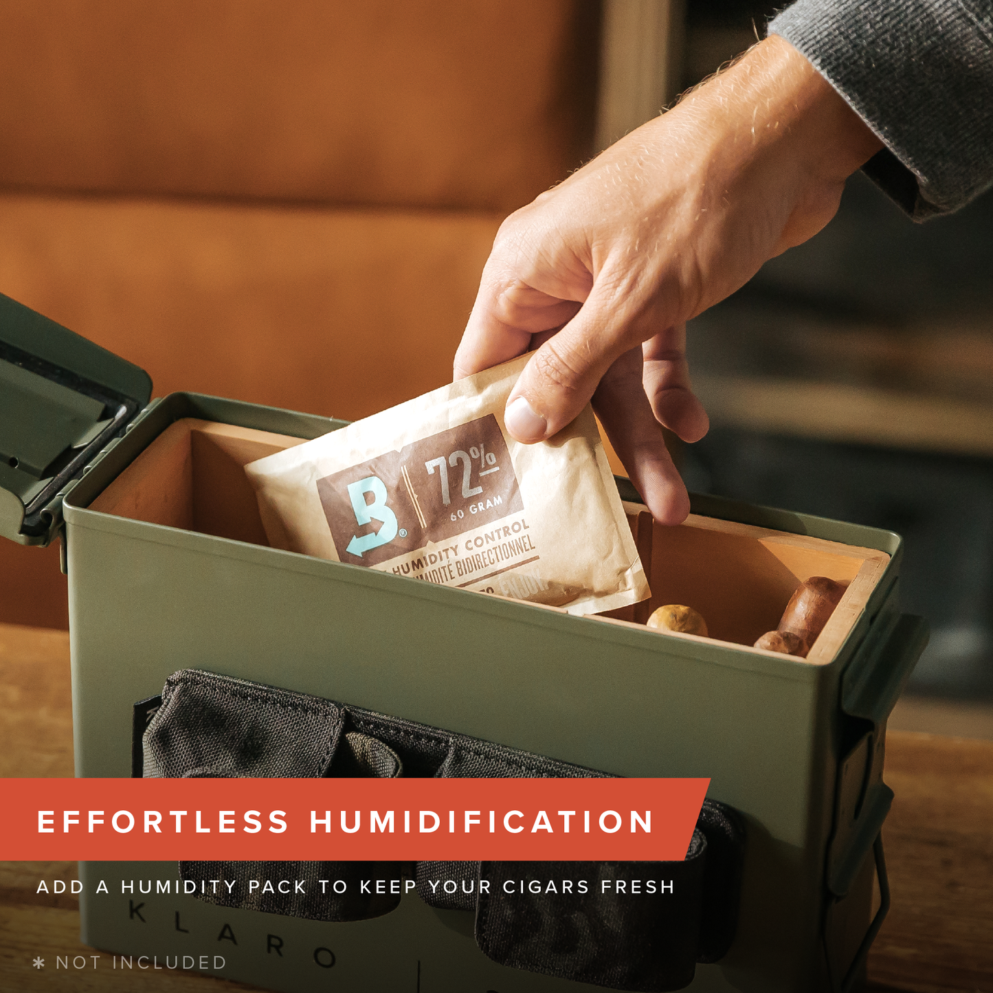 Klaro 30 Caliber Smoke Can Humidor