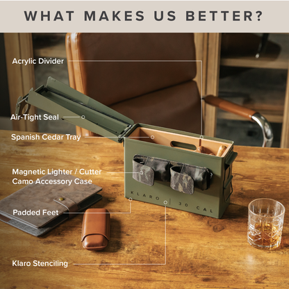 Klaro 30 Caliber Smoke Can Humidor