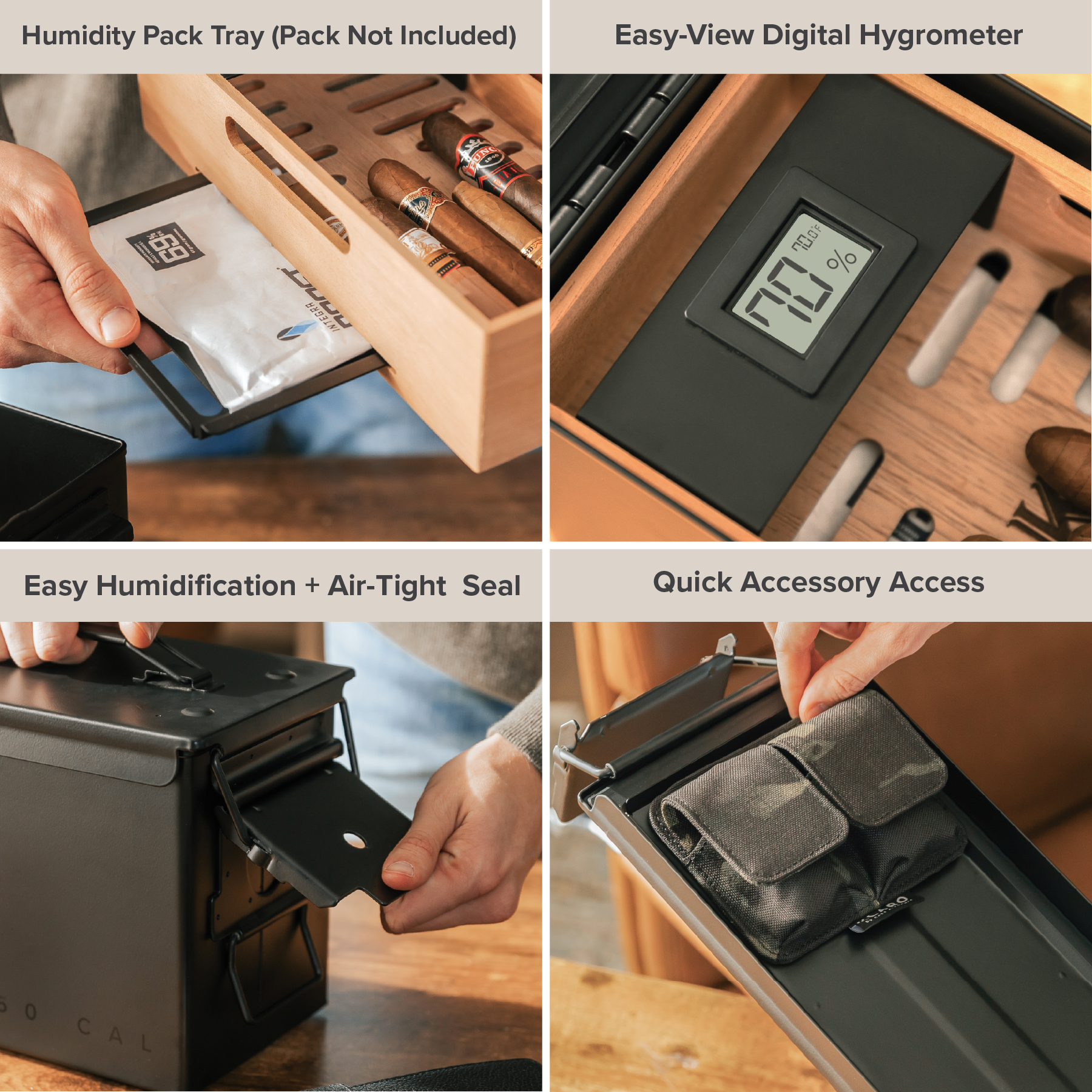 Klaro Smoke Can 50 Cal Humidor