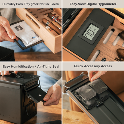 Klaro Smoke Can 50 Cal Humidor