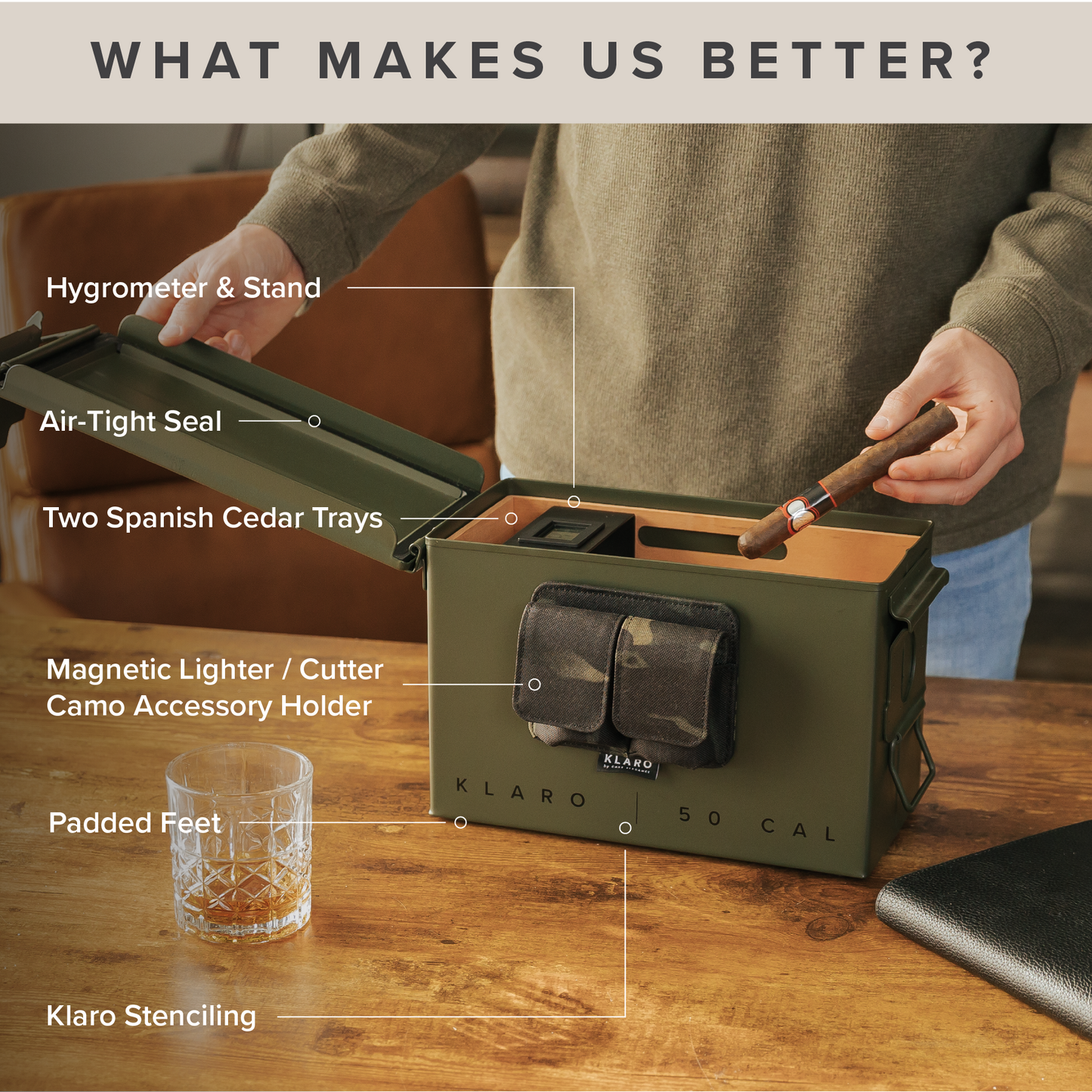 50 Caliber Ammo Can Humidor