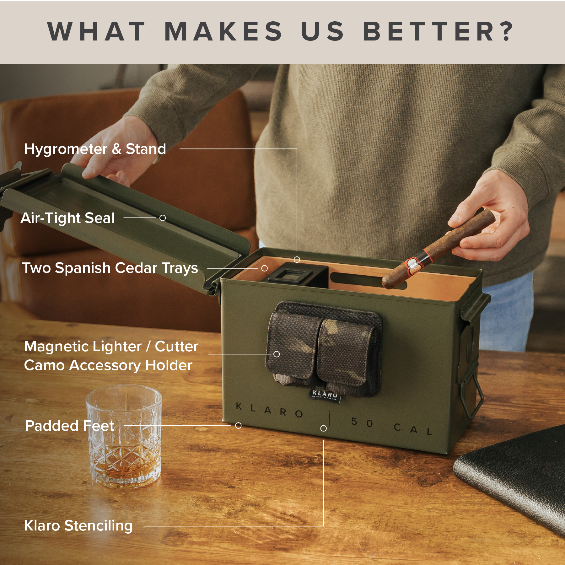 50 Caliber Ammo Can Humidor
