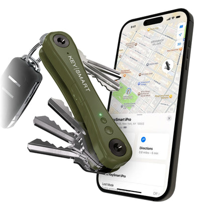 KeySmart iPro Key Organizer Timber Green