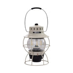 Barebones Railroad Lantern - Vintage White