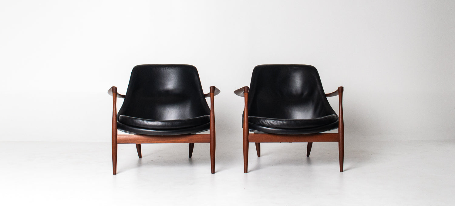 Rare Pair of Vintage Elizabeth Lounge Chairs by Ib Kofod Larsen