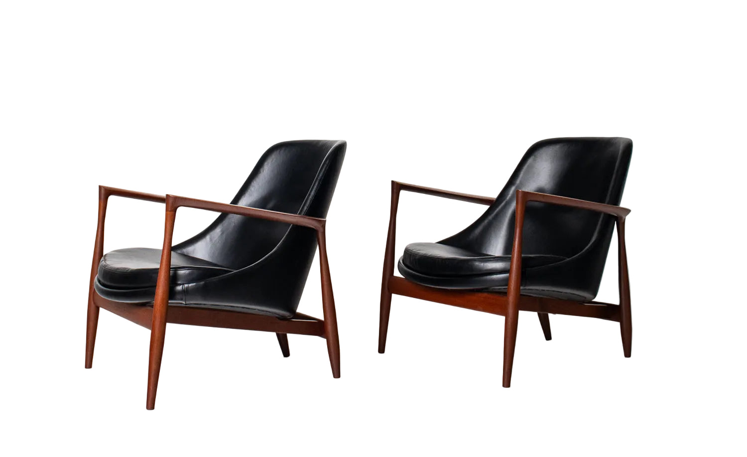 Rare Pair of Vintage Elizabeth Lounge Chairs by Ib Kofod Larsen