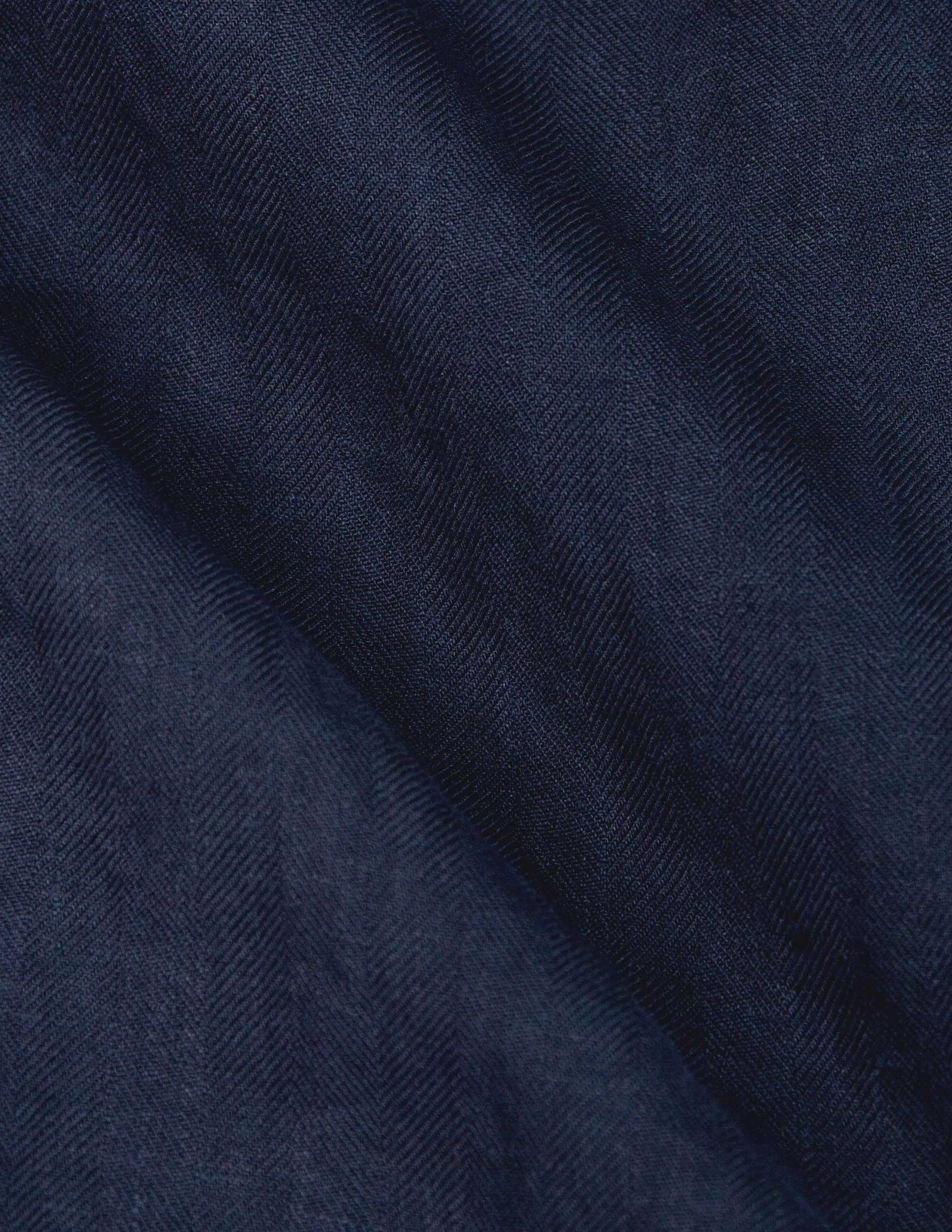 Linen Correspondent Jacket in Dark Navy