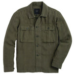 Linen Correspondent Jacket in Military Olive - Military Olive