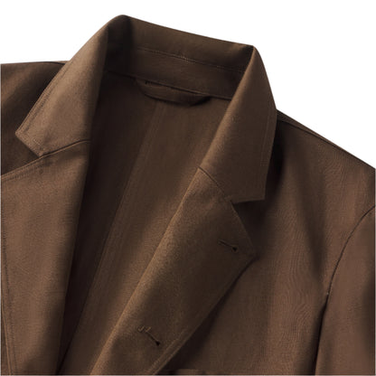 AARON LEVINE COTTON LINEN WORKWEAR SUIT JACKET