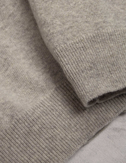 Rivay Luca Italian Wool Sweater Polo in Camel