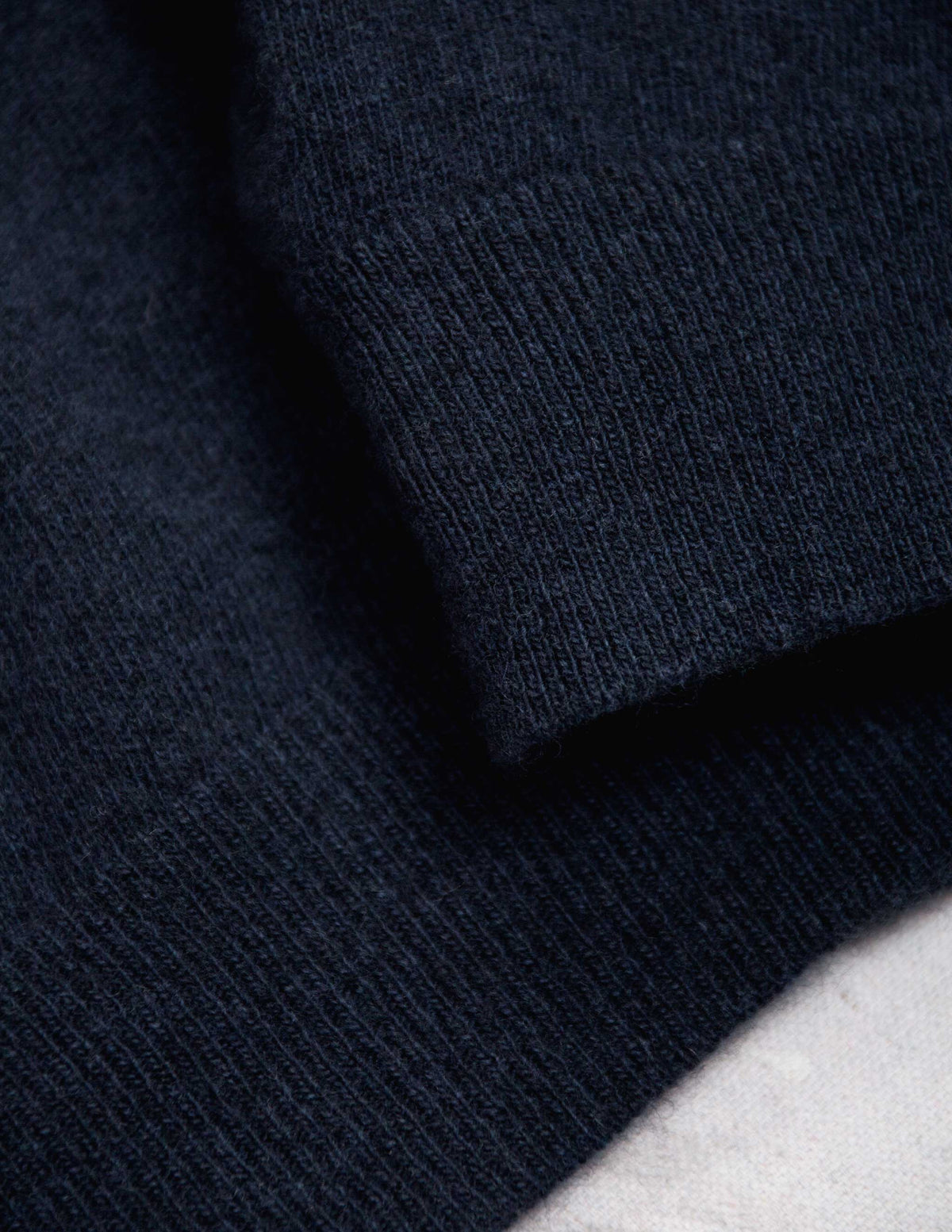 Rivay Luca Italian Wool Sweater Polo in Navy