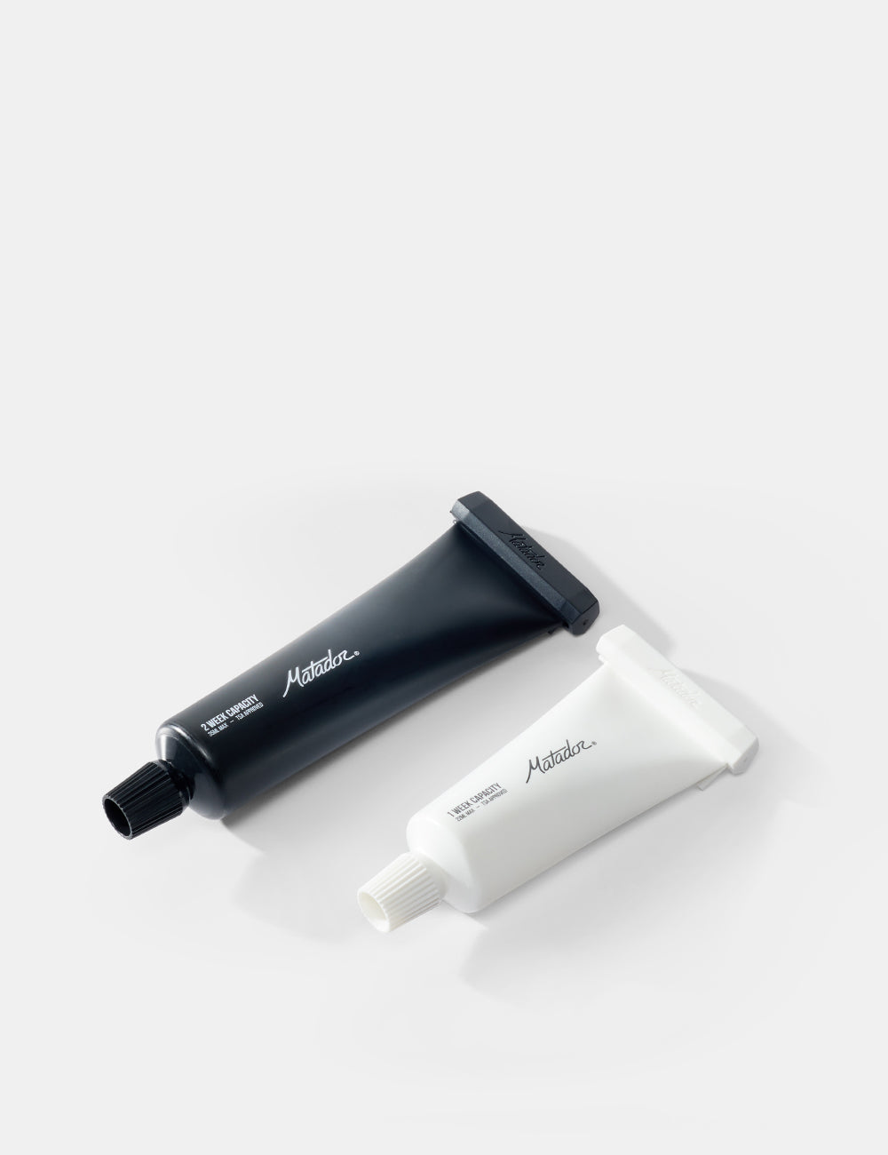 Matador Refillable Toothpaste Tubes Black White