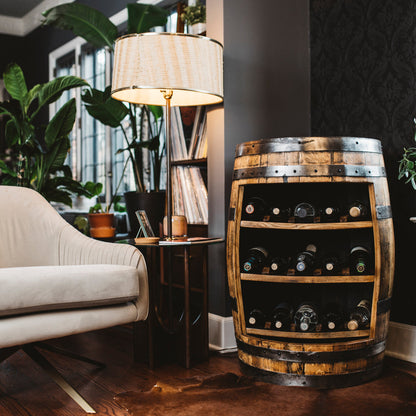 Whiskey Barrel Bar Cabinet