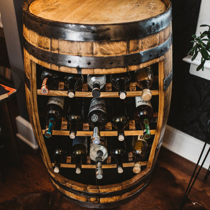 Whiskey Barrel Bar Cabinet