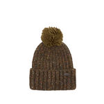Barbour Kelson Fleck Pom Beanie Hat - Olive