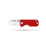 WESN Microblade Keychain Knife - Maroon G10 x Titanium
