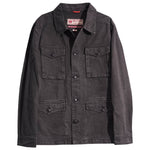 Iron & Resin Herringbone Military Jacket - Charcoal