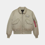 Alpha Industries CWU 45/P Heritage Bomber Jacket - MINERAL