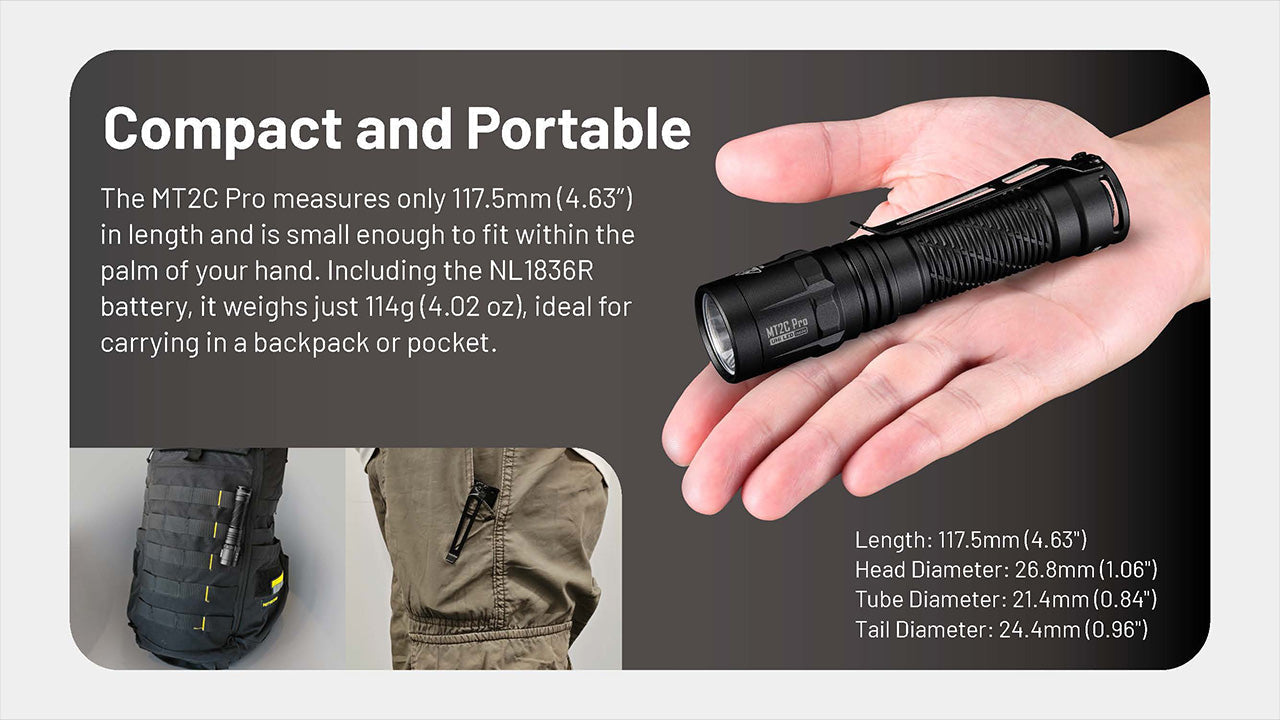 Nitecore MT2C Pro Rechargeable EDC Flashlight
