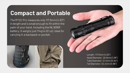 Nitecore MT2C Pro Rechargeable EDC Flashlight