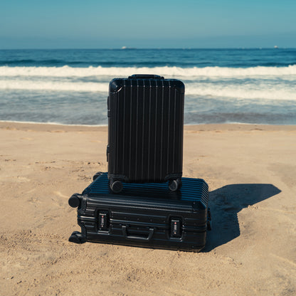 TREVA Aluminum Black Suitcase