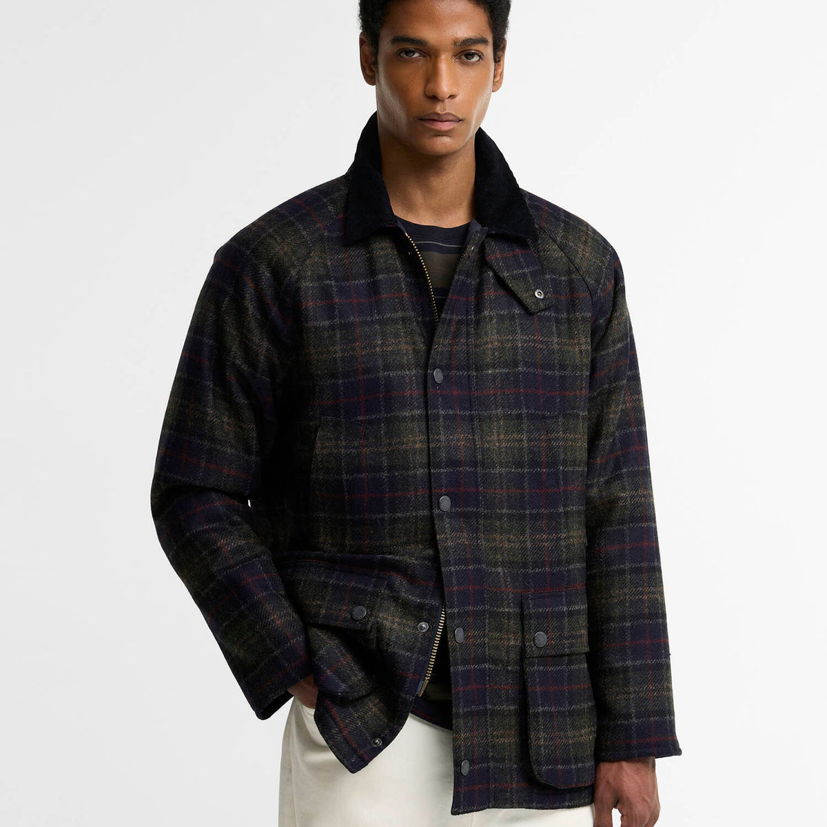 Barbour Tartan Bedale Wool Jacket