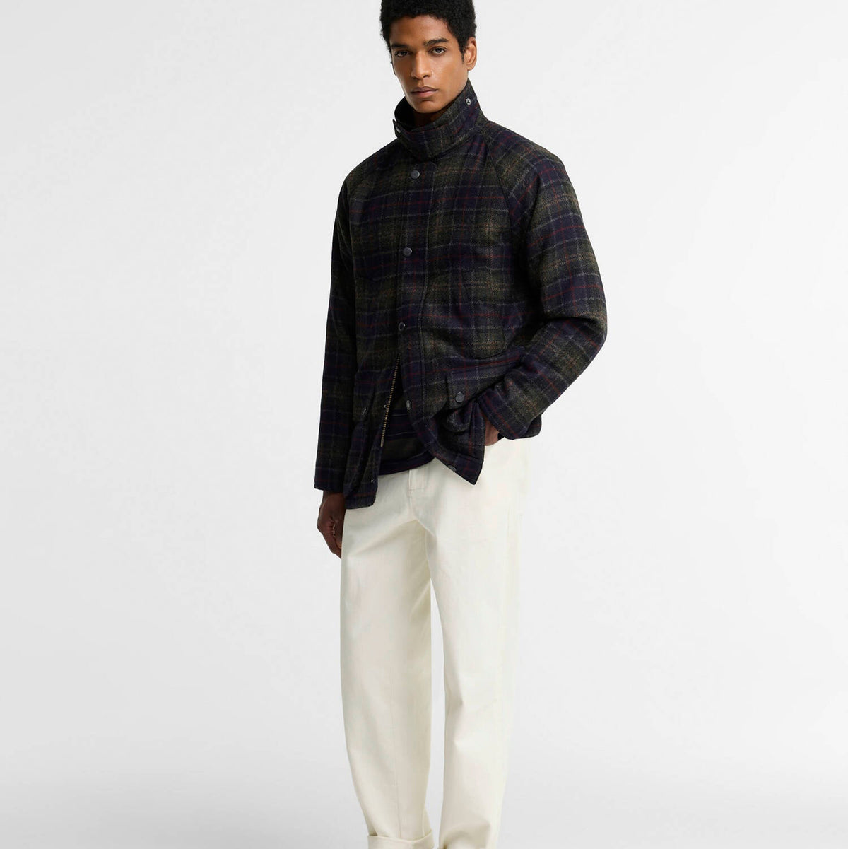 Barbour Tartan Bedale Wool Jacket