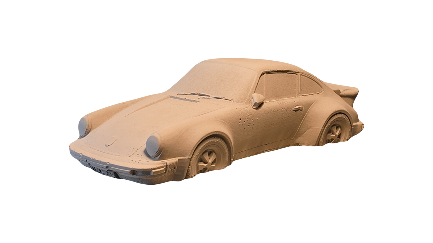 Porsche 911 Turbo Incense Holder Ivory