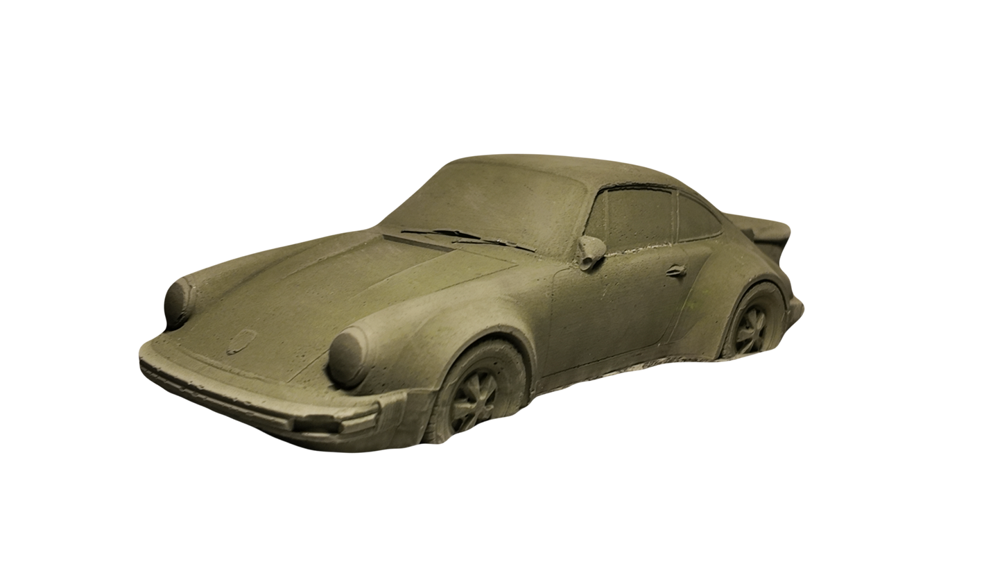 Porsche 911 Turbo Incense Holder Olive