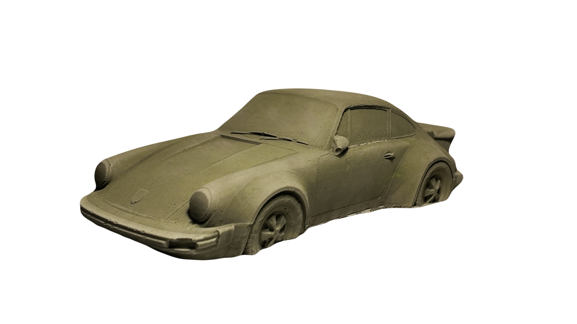 Porsche 911 Turbo Incense Holder Olive