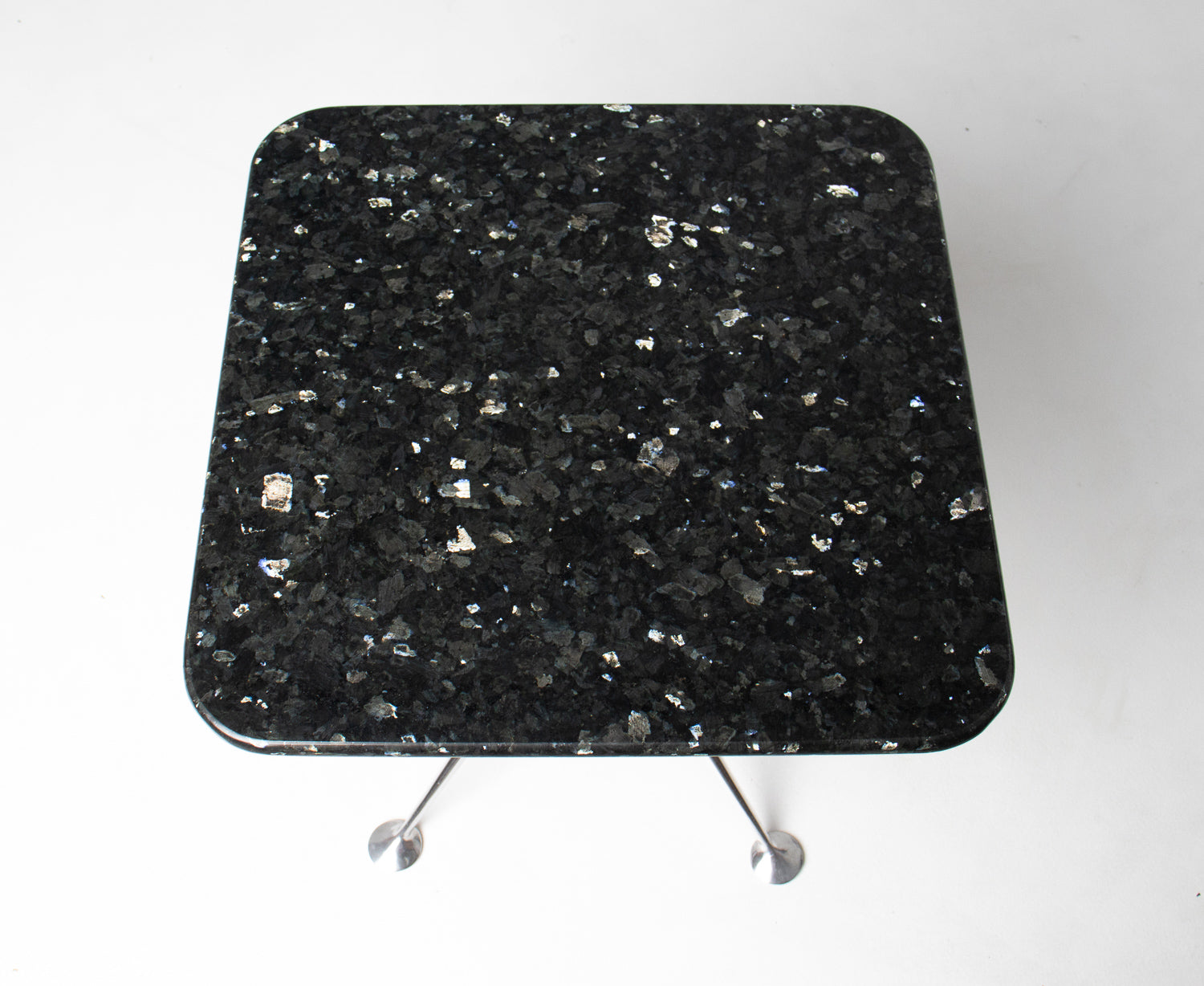 Alexander Girard Side Table in Blue Pearl Granite