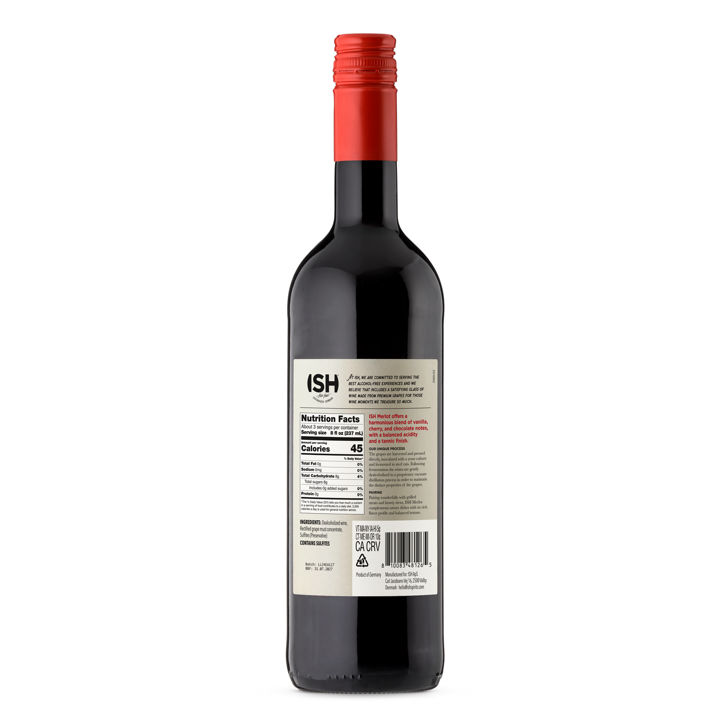 ISH Non-Alcoholic French Merlot