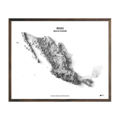 Mexico Elevation Map