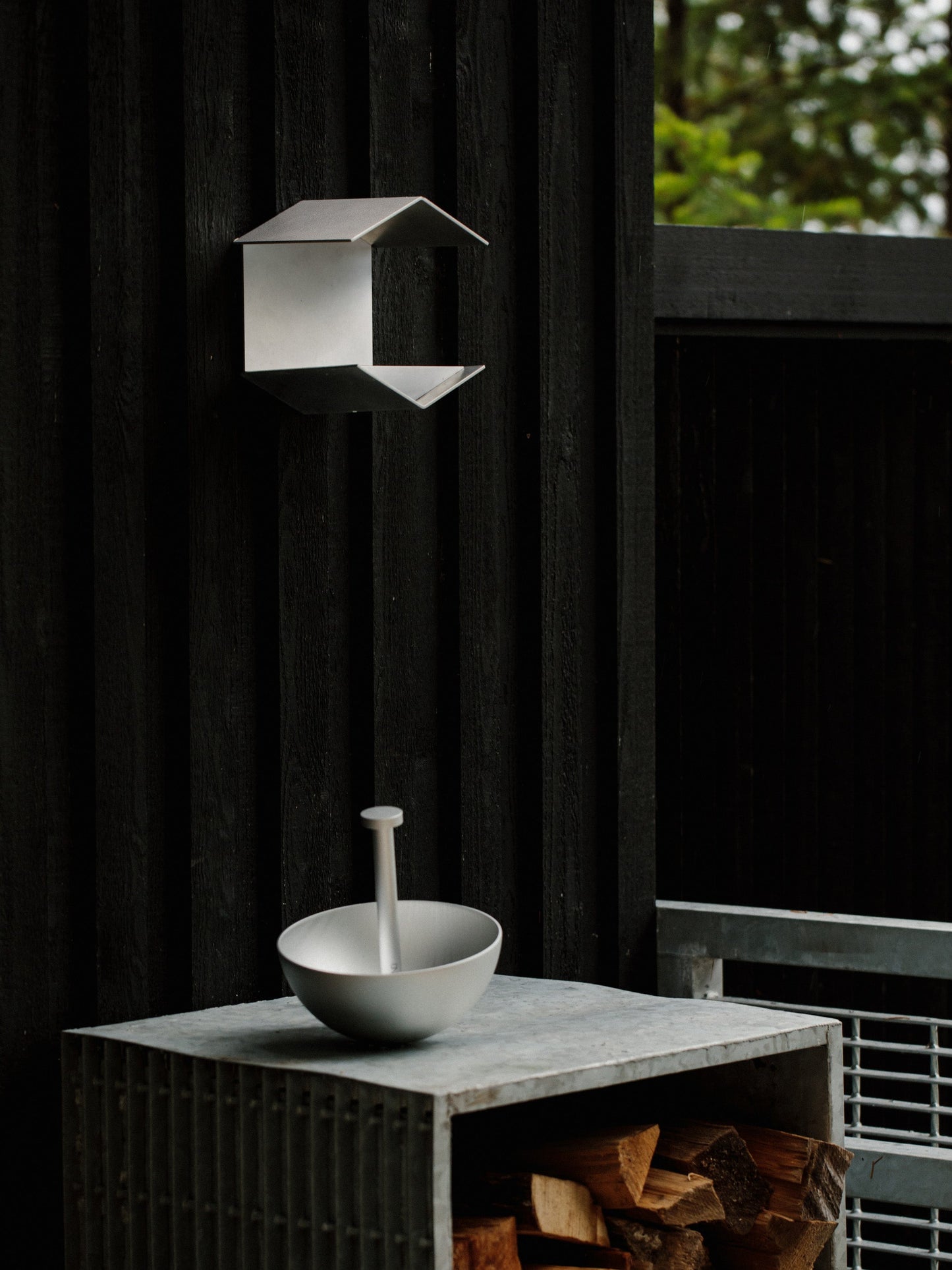 Goodland Aluminum Wall Mounted Bird Feeder