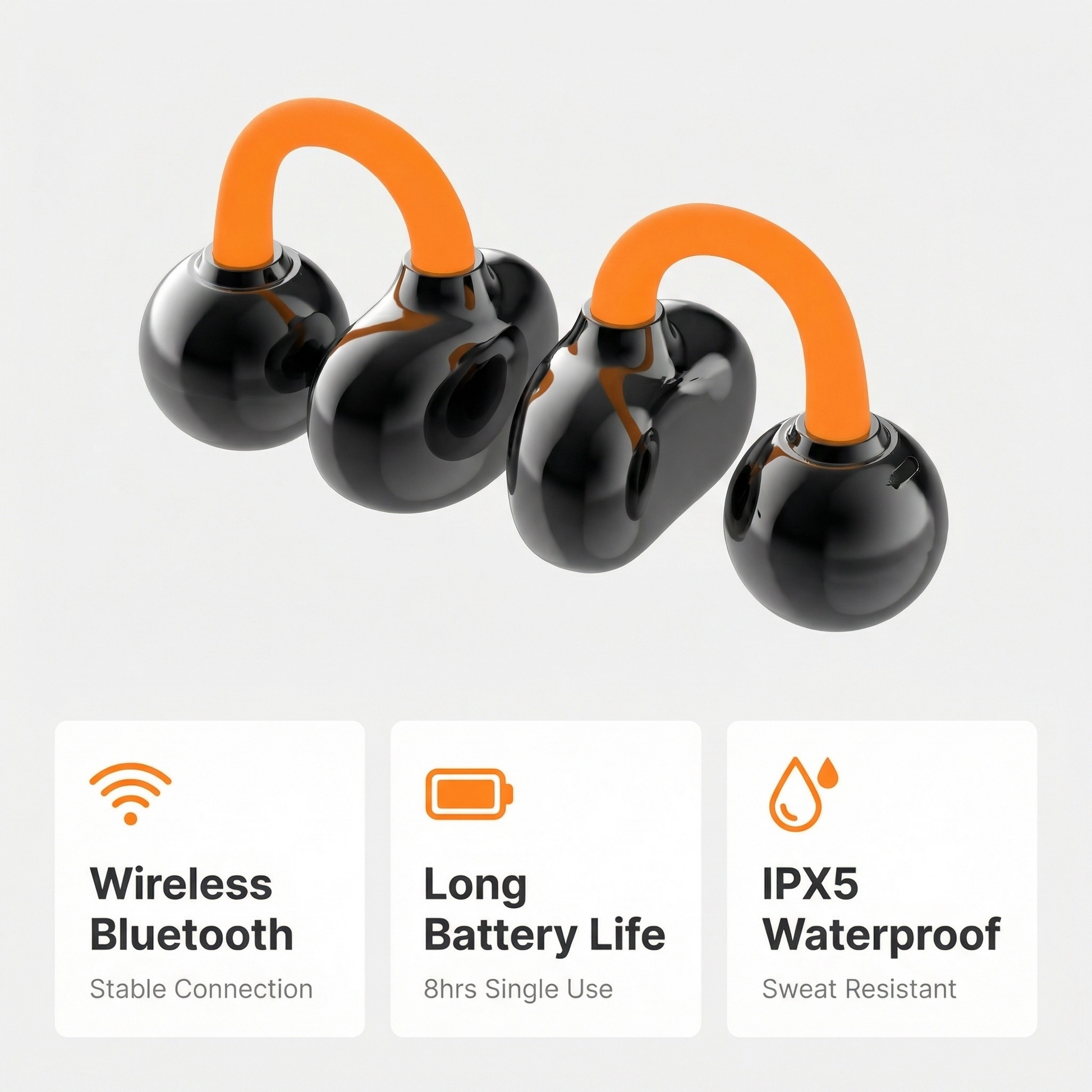ATECH Clip-On Air Conduction Buds