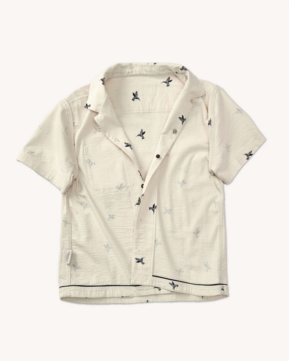 Mr. Lynch's Cliffs Camp Shirt in Summer Seersucker