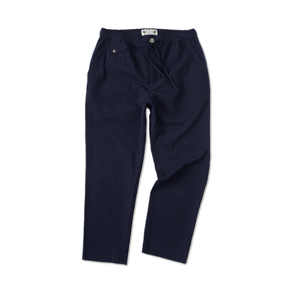 Mr. Lynch's Easy Rider Pant in Summer Seersucker Dark Navy