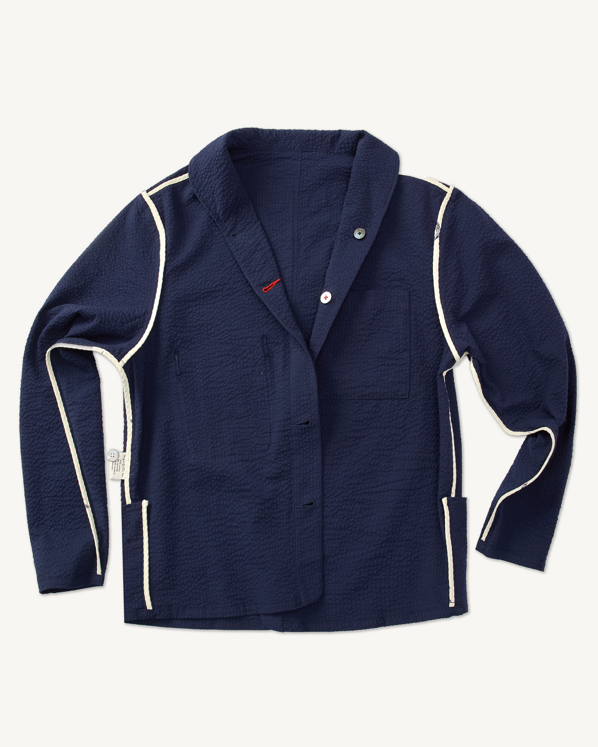 Mr. Lynch's Shepherds Shirt in Summer Seersucker