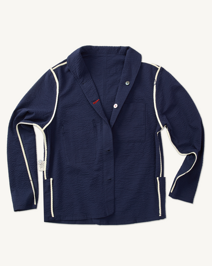 Mr. Lynch's Shepherds Shirt in Summer Seersucker