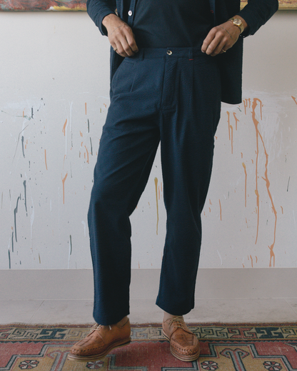 Mr. Lynch's 1201M Trouser in Summer Seersucker