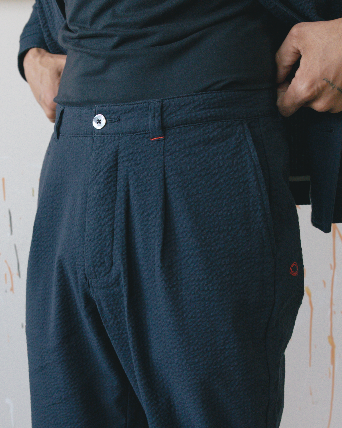 Mr. Lynch's 1201M Trouser in Summer Seersucker