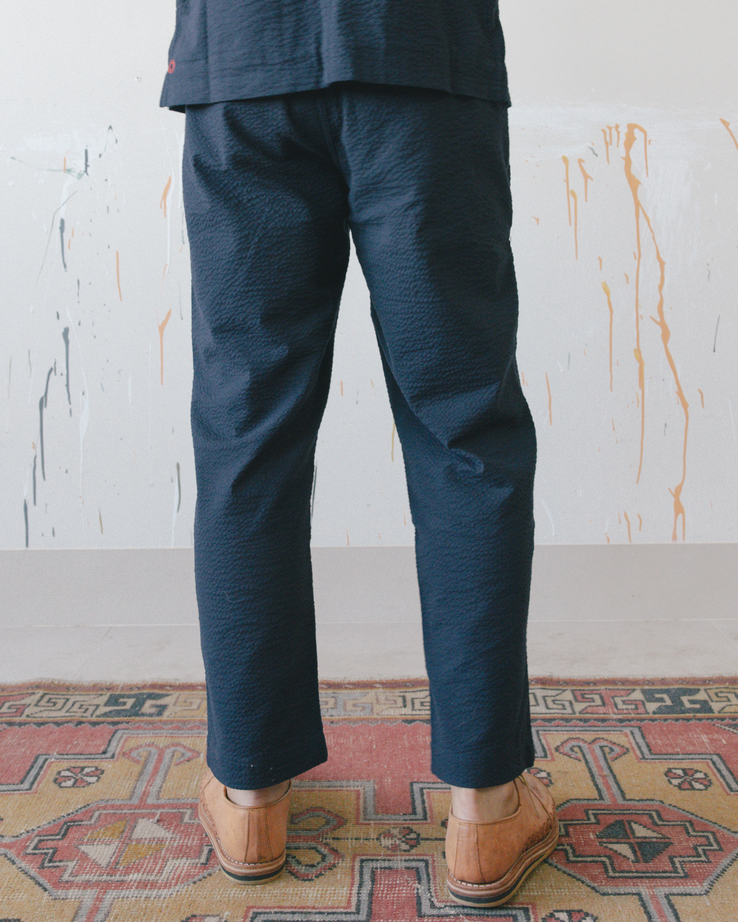 Mr. Lynch's 1201M Trouser in Summer Seersucker