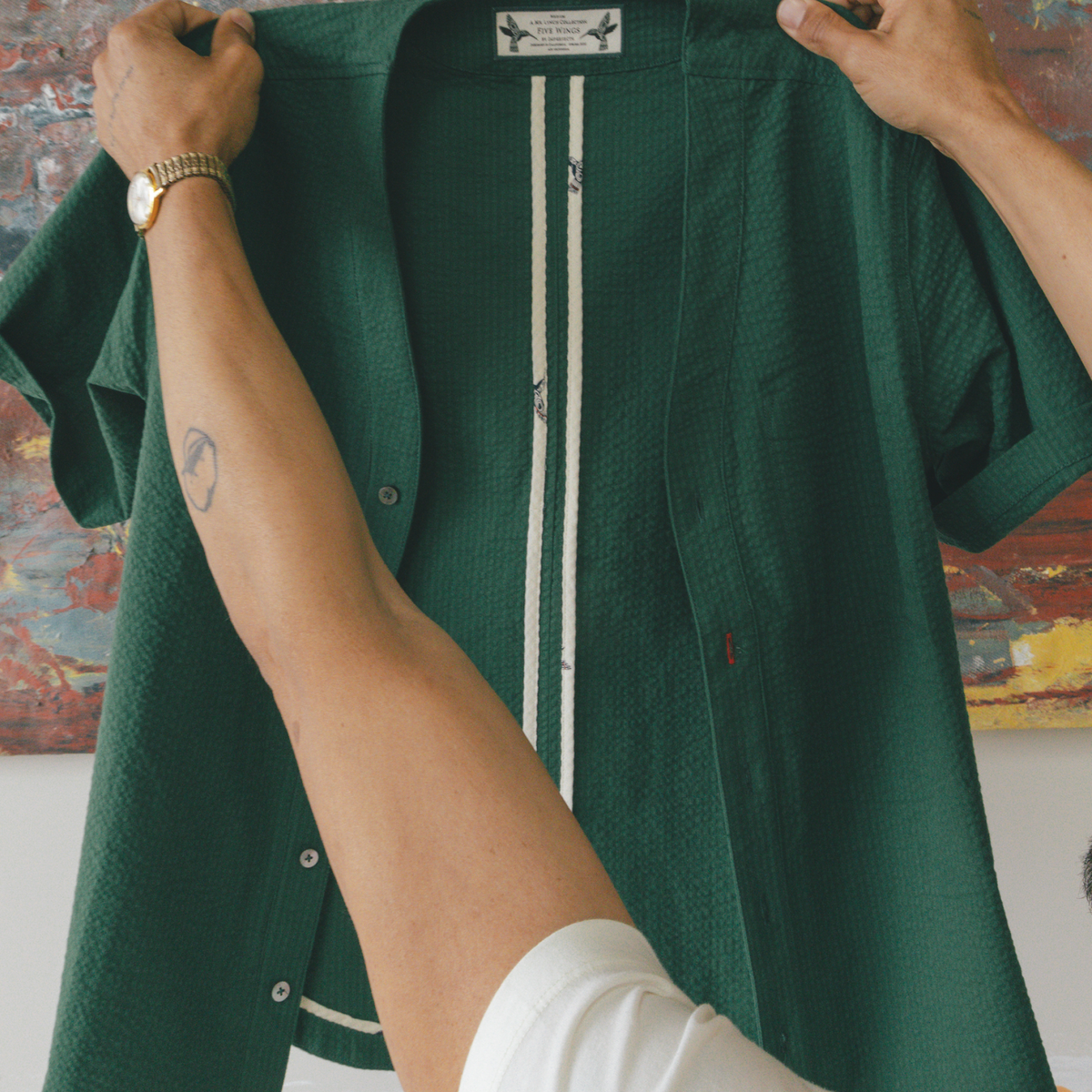 Mr. Lynch's Benny Jersey in Summer Seersucker