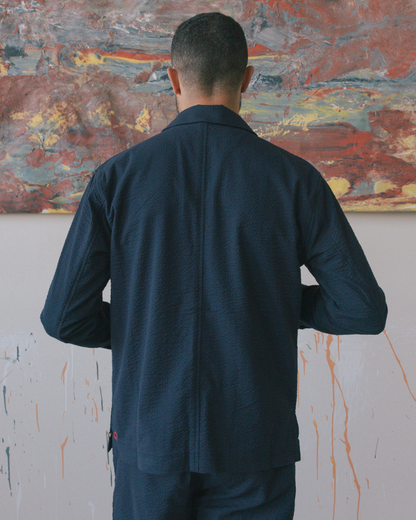 Mr. Lynch's Cunningham Blazer in Summer Seersucker