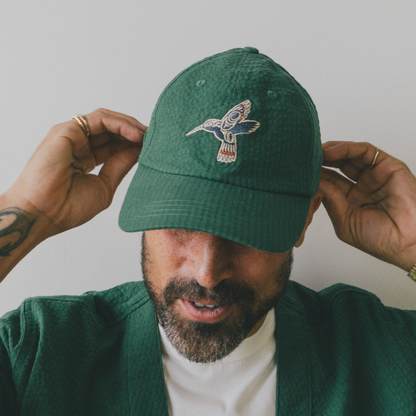 Mr. Lynch's Directors Cap in Summer Seersucker