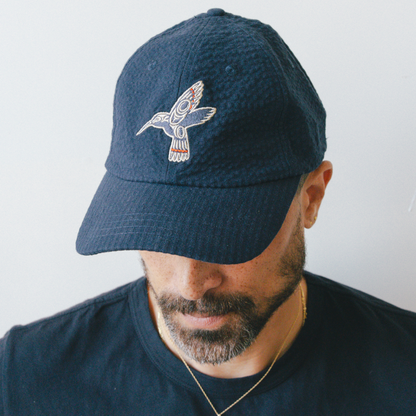 Mr. Lynch's Directors Cap in Summer Seersucker