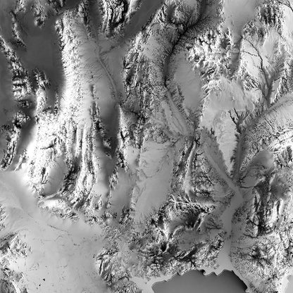 Nevada Elevation Map