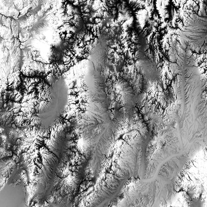 Nevada Elevation Map