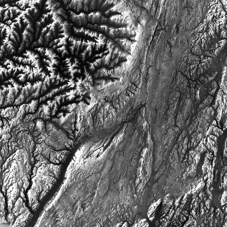 New York Elevation Map